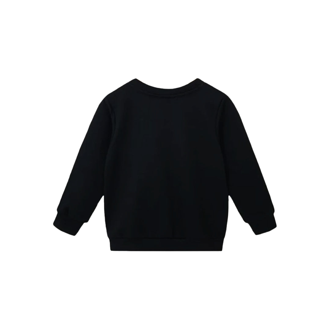 "BASKET BALL" BLACK SWEATSHIRT SET