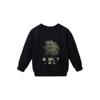 "BASKET BALL" BLACK SWEATSHIRT SET
