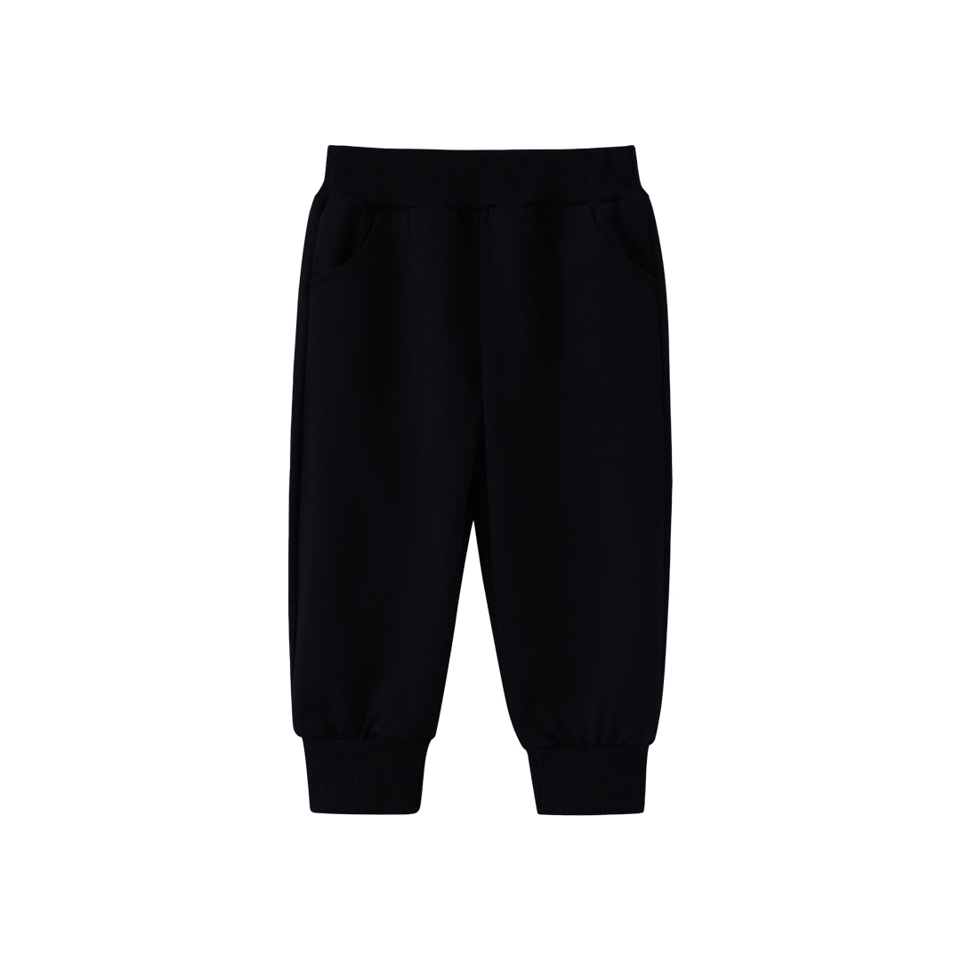 “CAT FACE” BLACK SWEATSHIRT SET