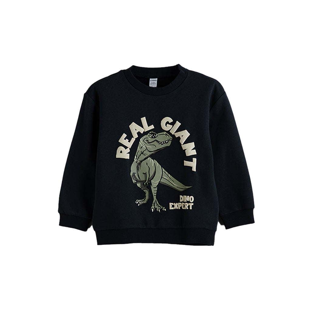 “DINO” BLACK SWEATSHIRT SET