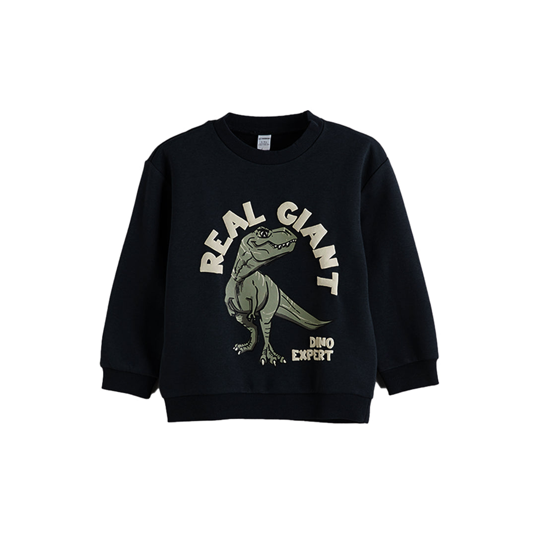 “DINO” BLACK SWEATSHIRT SET