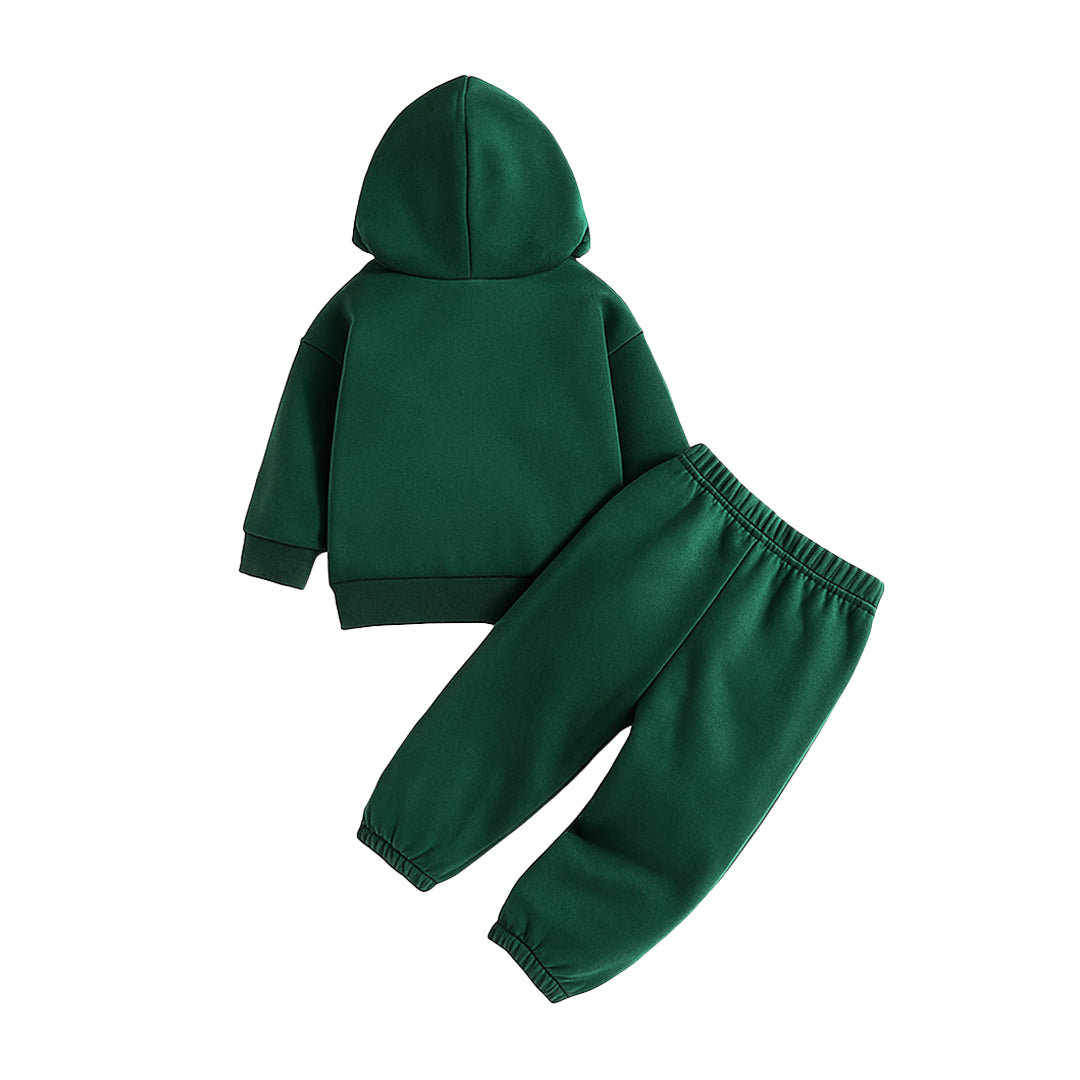 BASIC GREEN HOODIE SET