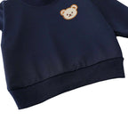 "BEAR" NAVY SWEATSHIRT SET