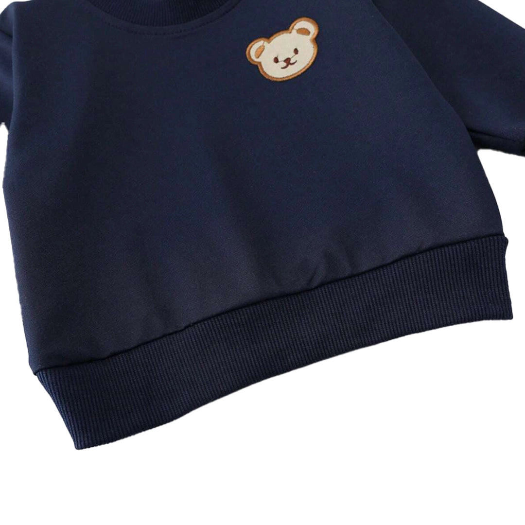 "BEAR" NAVY SWEATSHIRT SET