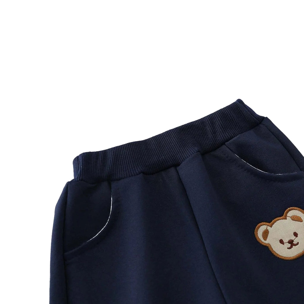 "BEAR" NAVY SWEATSHIRT SET