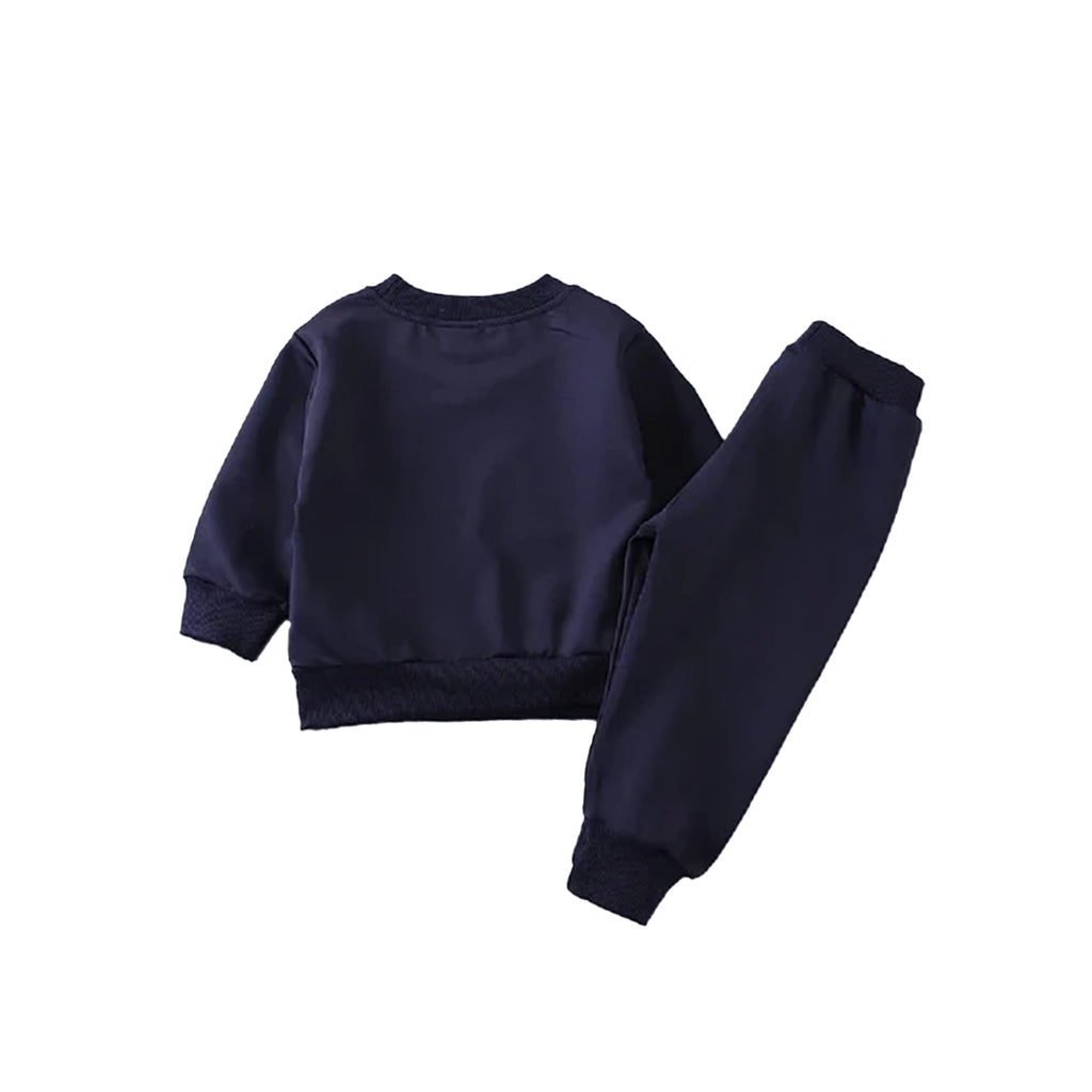"BEAR" NAVY SWEATSHIRT SET
