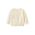 "CUTE ELEPHANT & LION" OFF-WHITE SWEATSHIRT SET